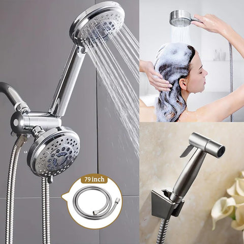 Starlight chrome finish adds a sleek look to any shower space