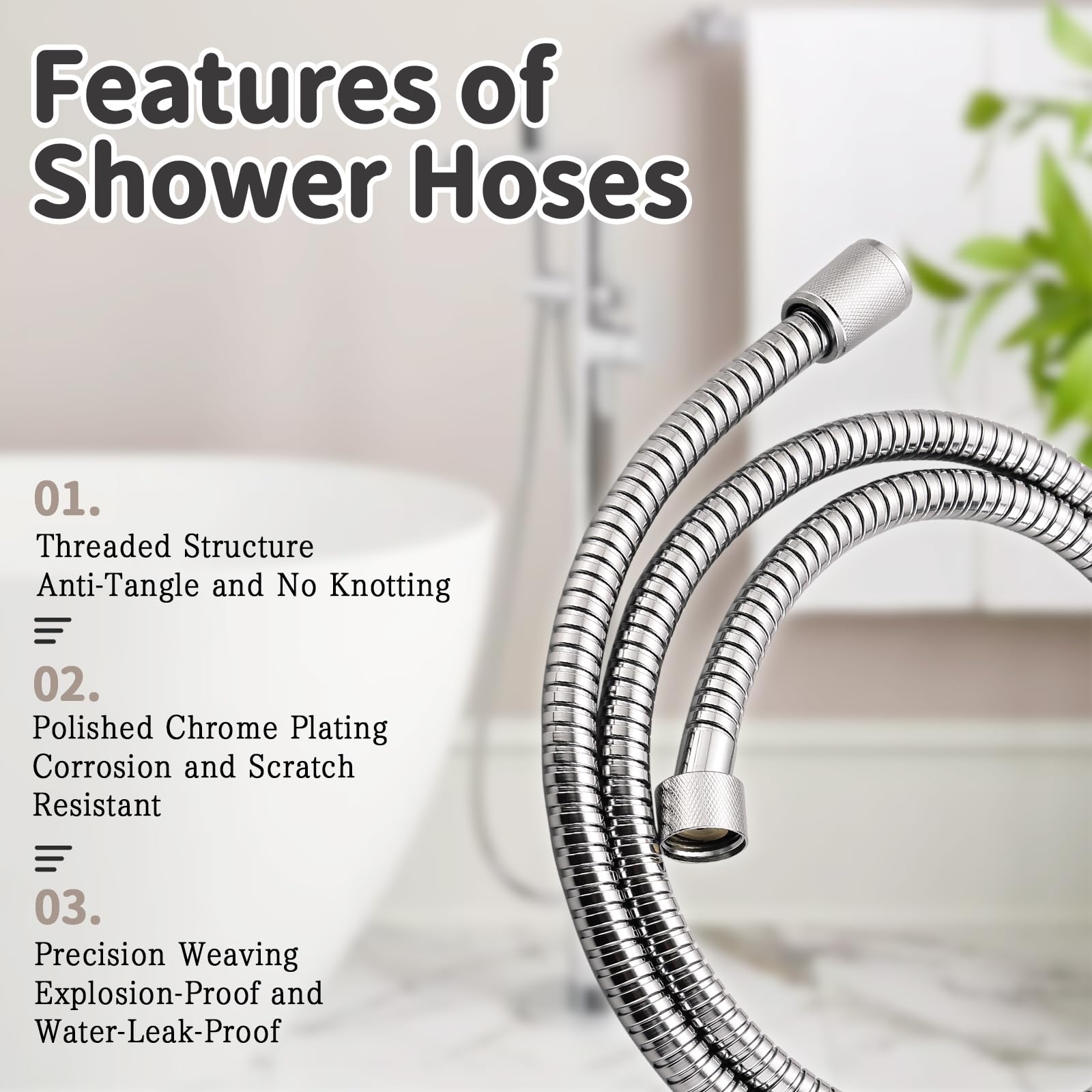 G1/2 brass connectors fit standard handheld showers for compatibility
