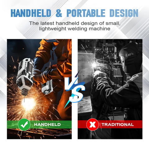 GCCSJ handheld welder with hot arc start for smooth ignition