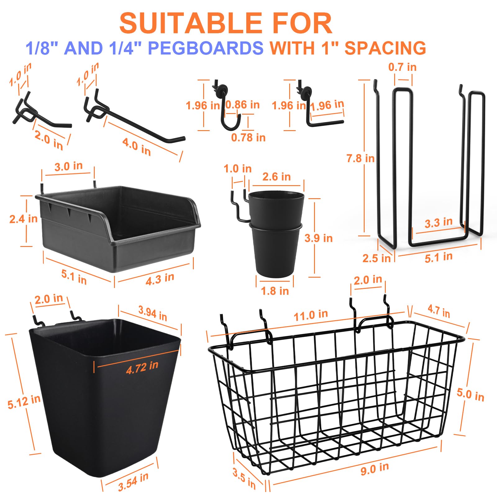 G.CORE pegboard small cup for utensils and craft supplies.