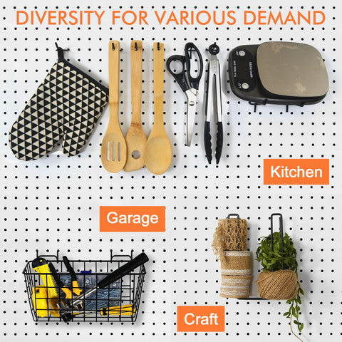 G.CORE pegboard two-inch hook supports lightweight accessories.