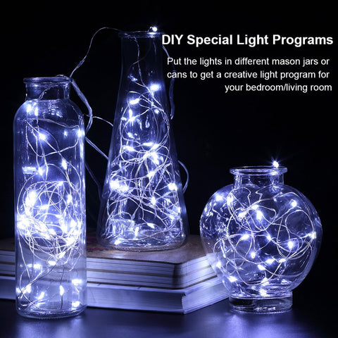 GDEALER eight lighting modes for twinkle, wave, and steady lighting.