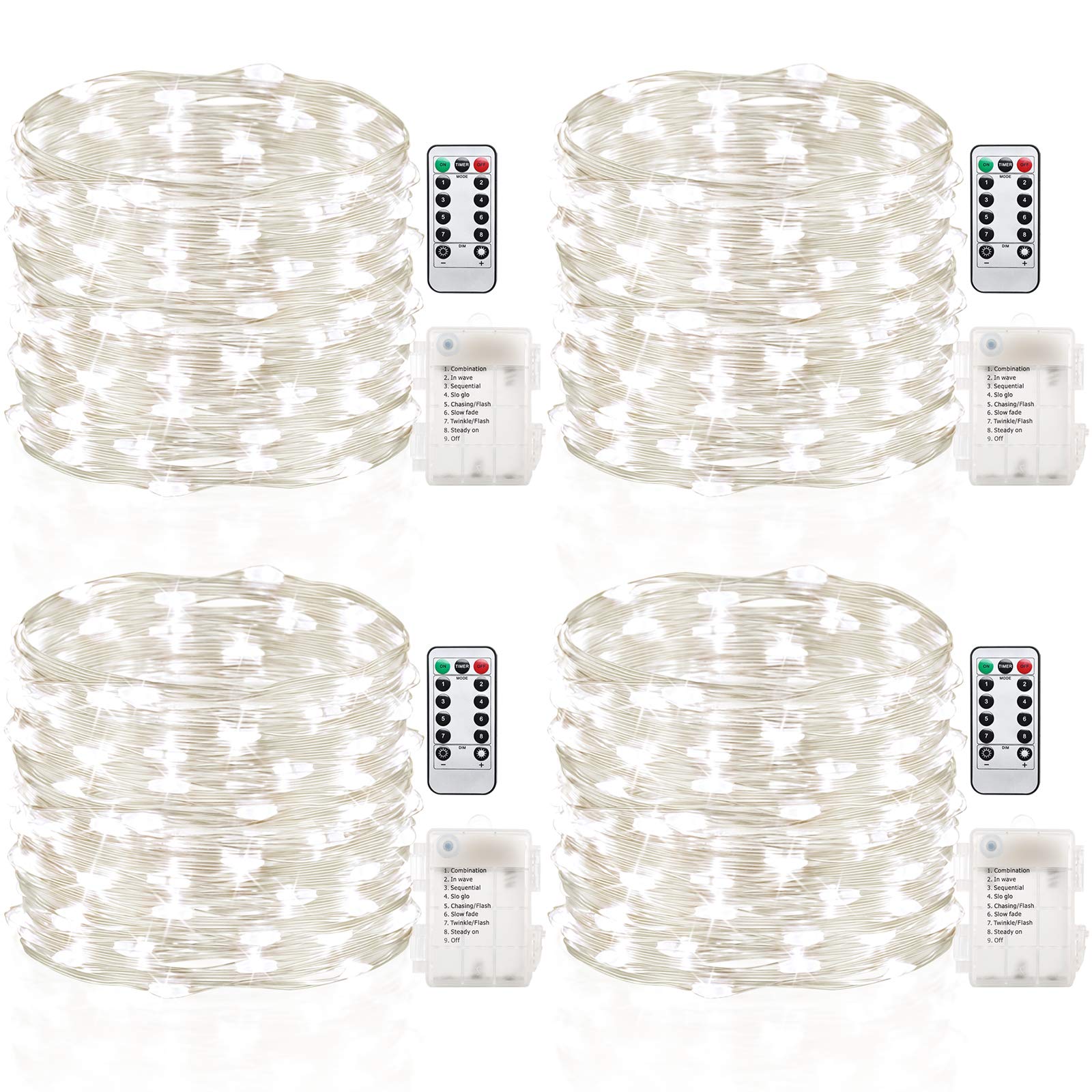 GDEALER fairy lights 16.4 ft with 50 LEDs for ambient party decor.