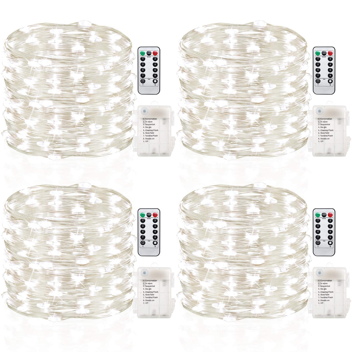 GDEALER fairy lights 16.4 ft with 50 LEDs for ambient party decor.