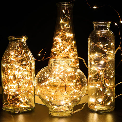GDEALER built-in timer fairy lights enabling timed ambiance
