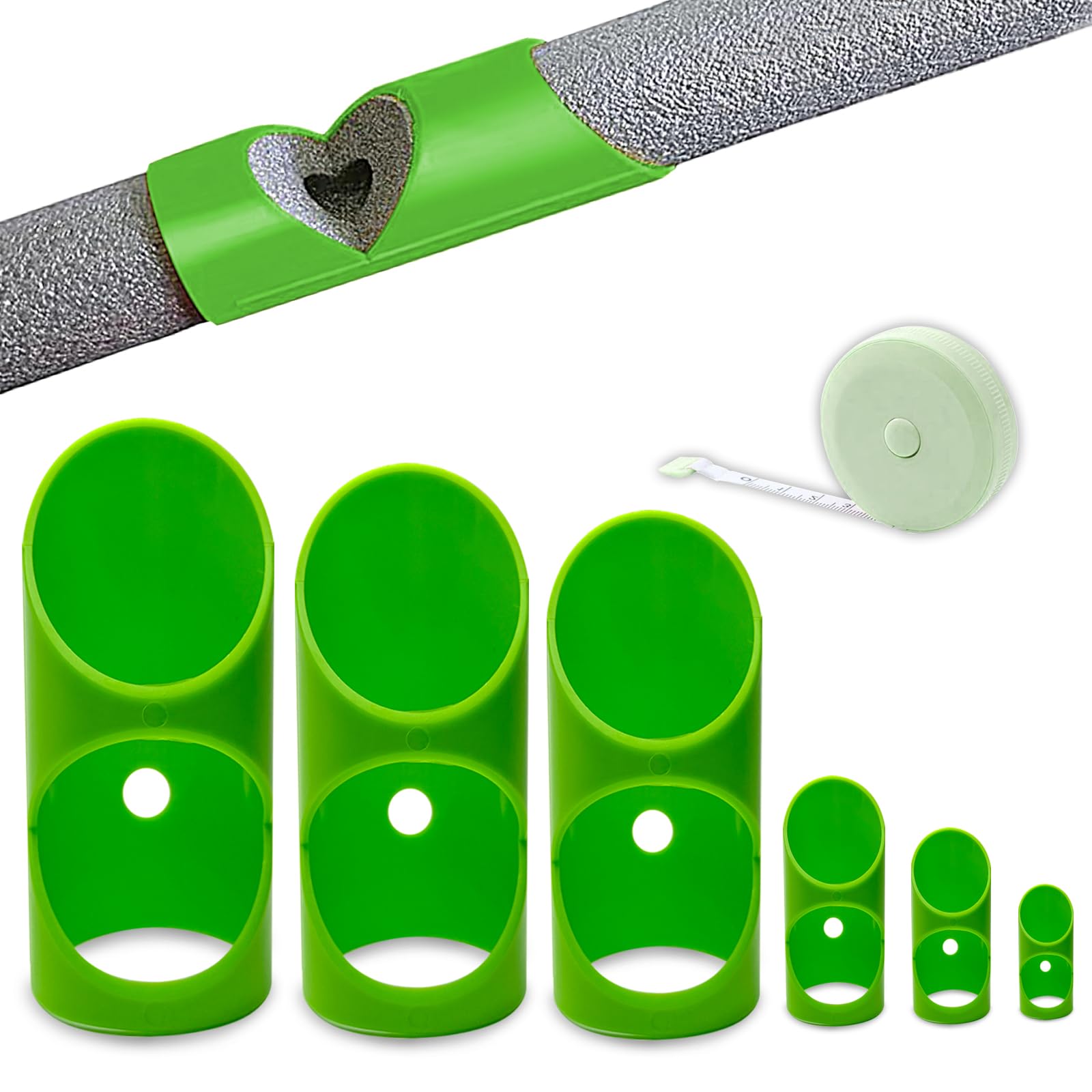 GDGJWL 6PCS pipe insulation cutting guide assembly shows precise alignment for clean cuts