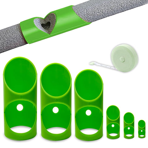 GDGJWL 6PCS pipe insulation cutting guide assembly shows precise alignment for clean cuts