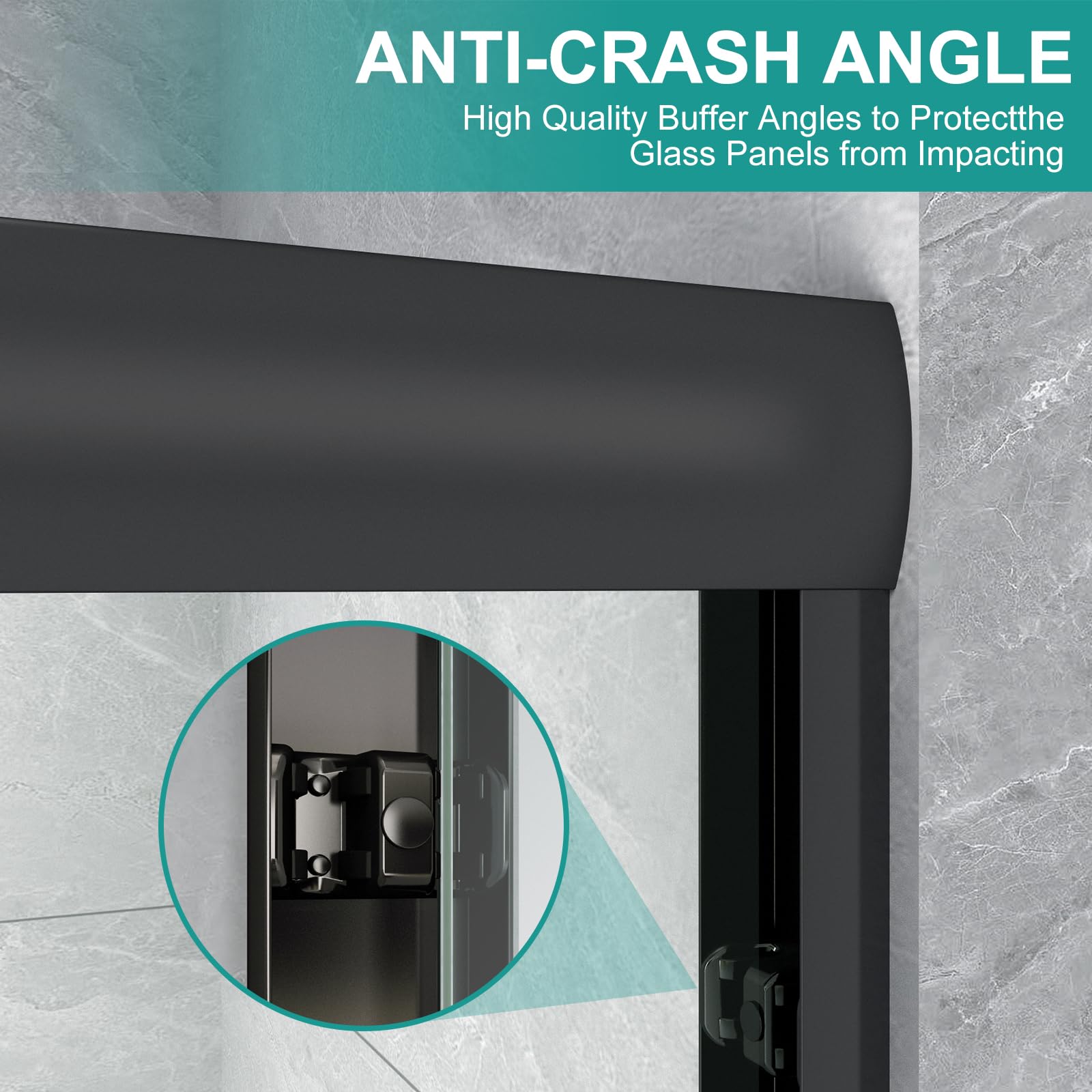 GDGZQD anti-leak seal helps control water splash during showers.