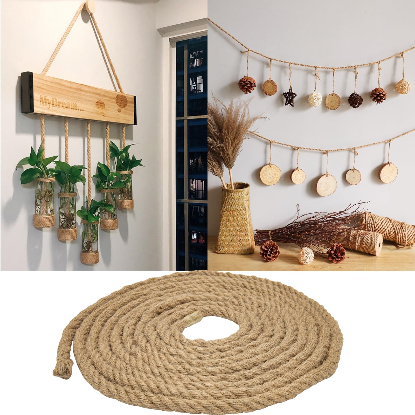 GDHSWJ natural hemp rope cat-scratching replacement for durable play.