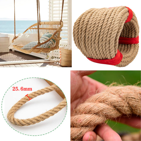 GDHSWJ natural hemp rope for crafts and decorations.