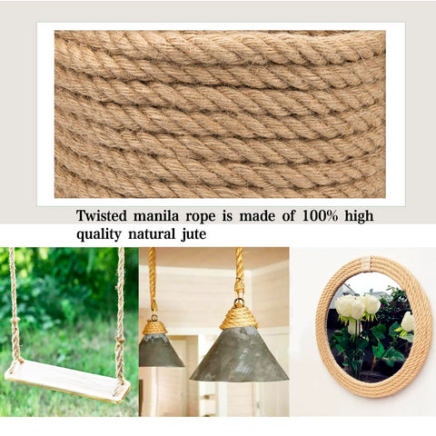 GDHSWJ natural hemp rope DIY projects and repairs.