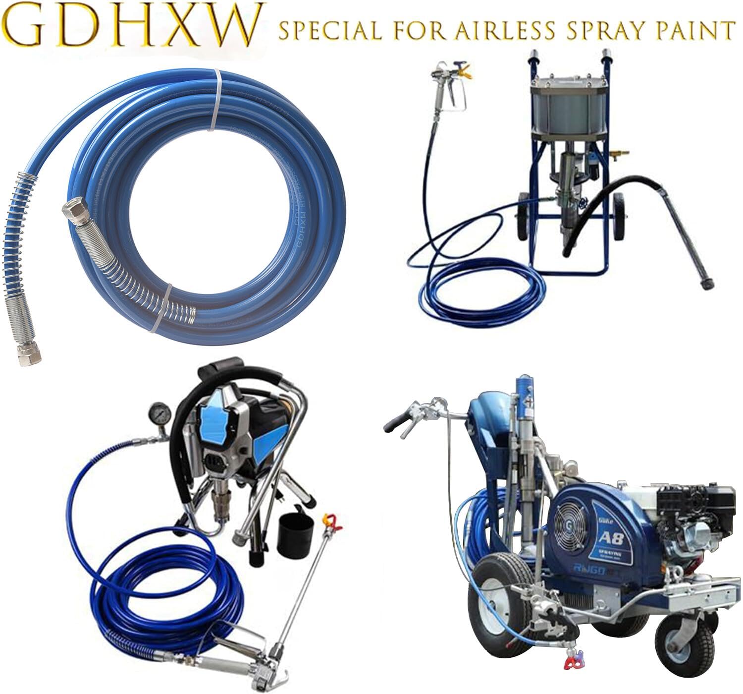 GDHXW nylon inner tube demonstrates low resistance during spraying tasks.