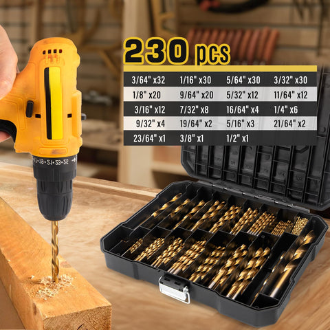 GDLIN drill bits designed for metal, plastic, and wood applications