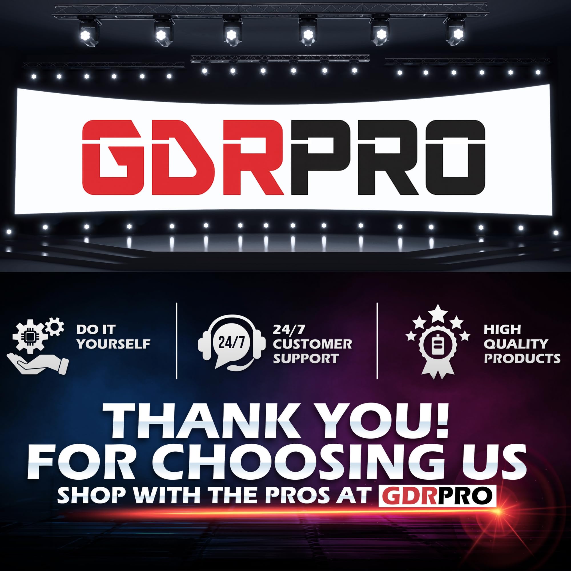 GDR PRO compact remote fits on a keychain for quick access.