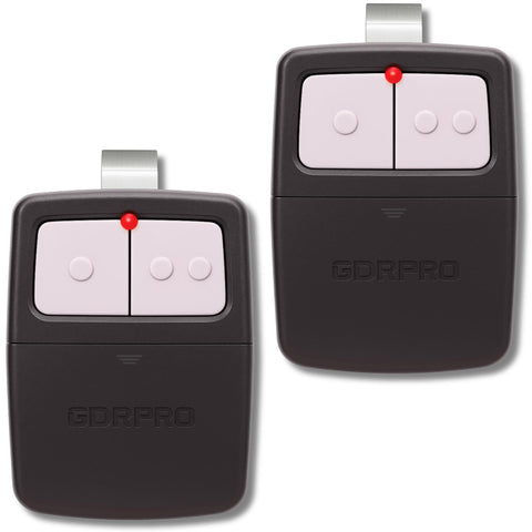 GDR PRO 2X remote front view with dual-button control for two doors.