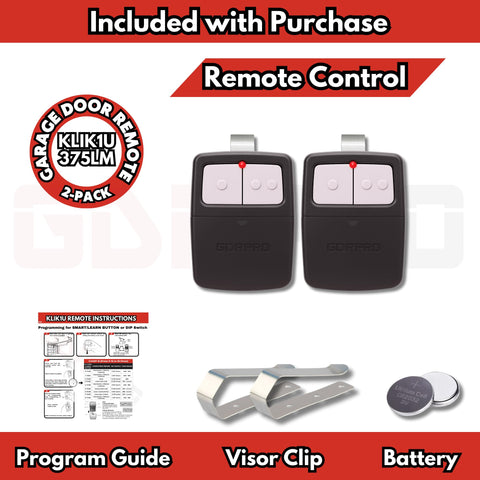 GDR PRO 2X two-button design enabling two-door or two-gate control.