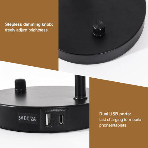 GDRKNP black metal body with white shade adds modern style