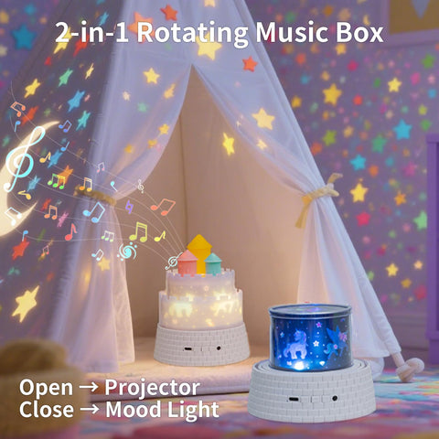 GDSZBYSM Princess lamp projector with remote for easy bedtime setup.