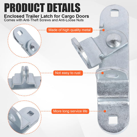 Close-up of GDW hasp with torx-head bolts for simple installation.