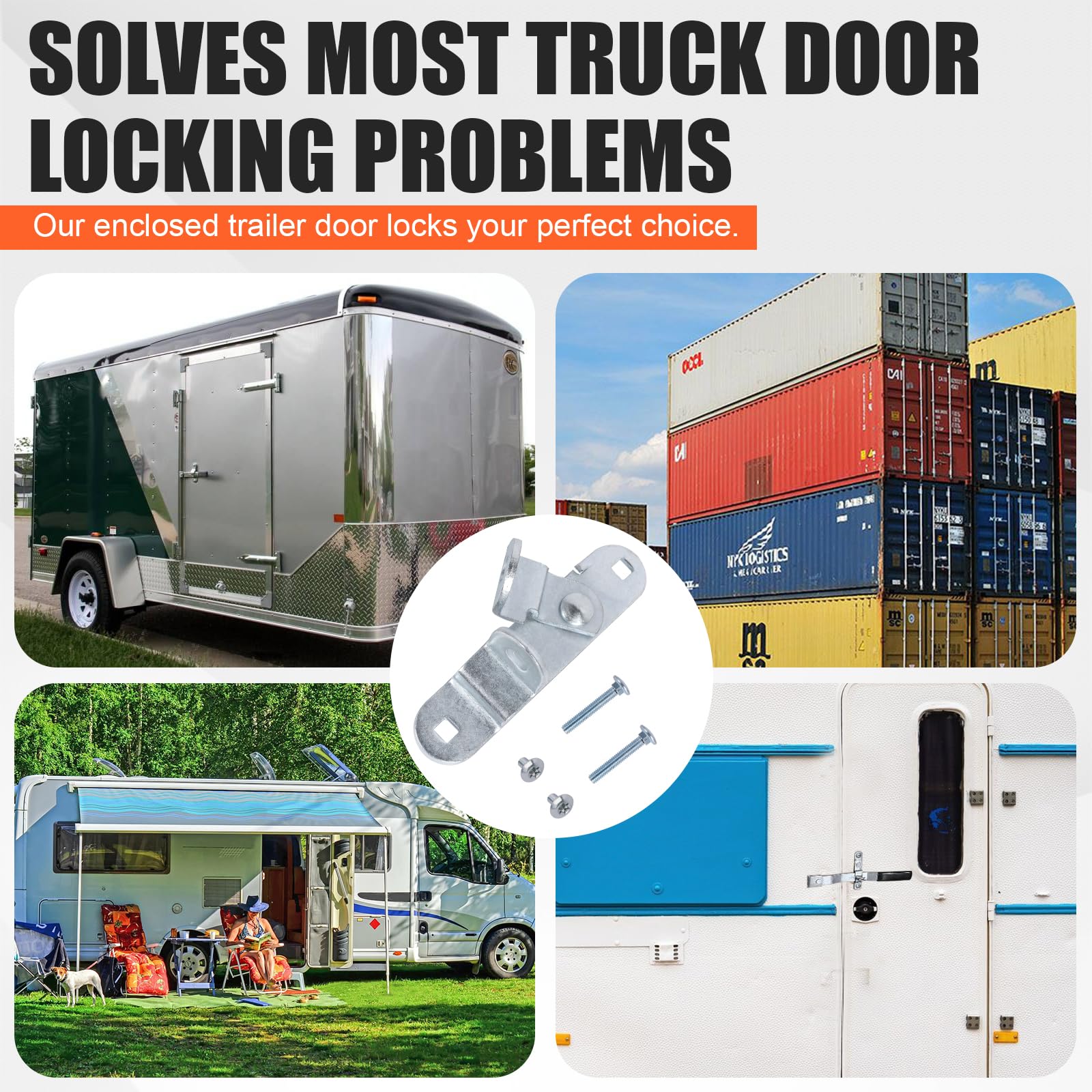 Rugged GDW hardware resists rust in weather-exposed environments.