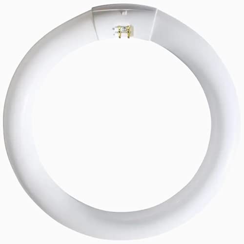 GE 30W 9-inch circline bulb front view with warm white glow for kitchens