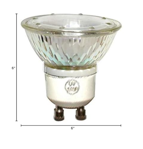 GE 35-Watt EQ dimmable halogen flood bulb packaging shot, ideal for easy bulk replacement planning.