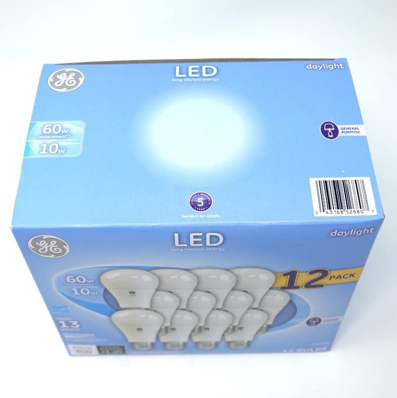 GE Daylight LED A19 provides 5000K cool daylight for kitchens and offices.