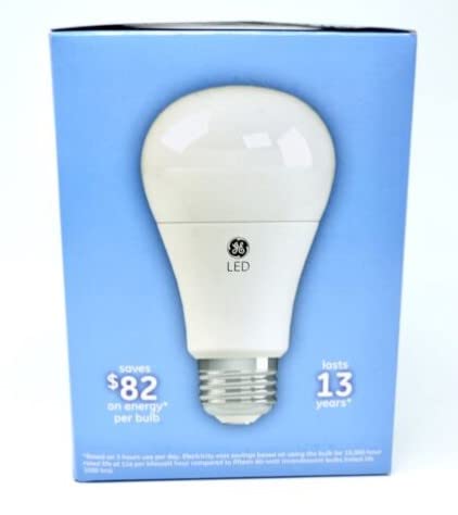 GE Daylight LED A19 bulb with instant-on performance for immediate brightness.