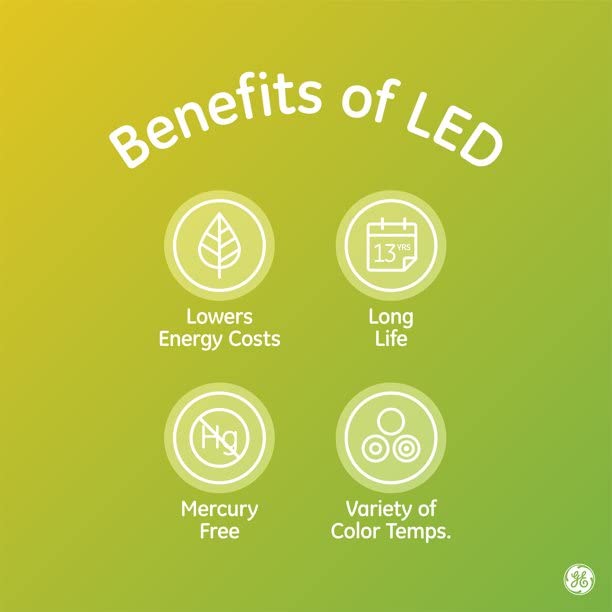 GE Daylight LED floodlight bulbs offer energizing daylight-like light for homes.