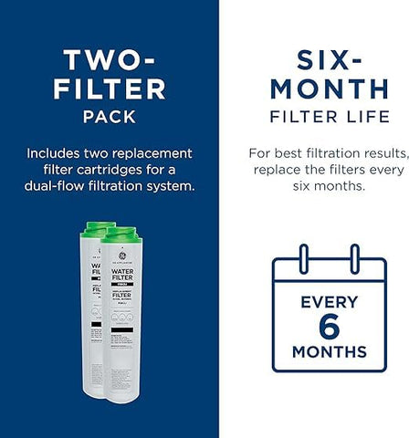 GE installation twist-and-lock design emphasizes tool-free filter changes.