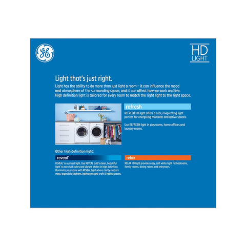 GE LED reflector bulb cool white 5000K lighting provides crisp daylight.
