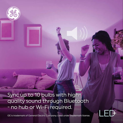 GE LED+ A21 remote control for quick color and volume adjustments