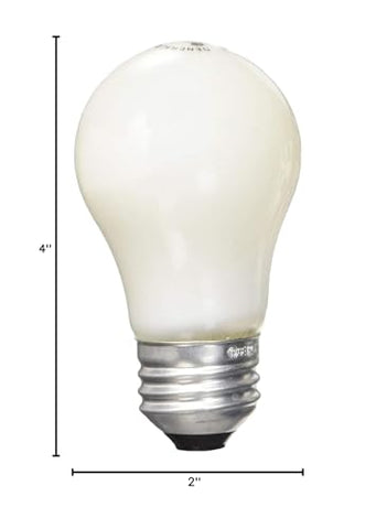 GE Lighting 15W A15 Soft White bulb in a lamp delivering a cozy warm glow