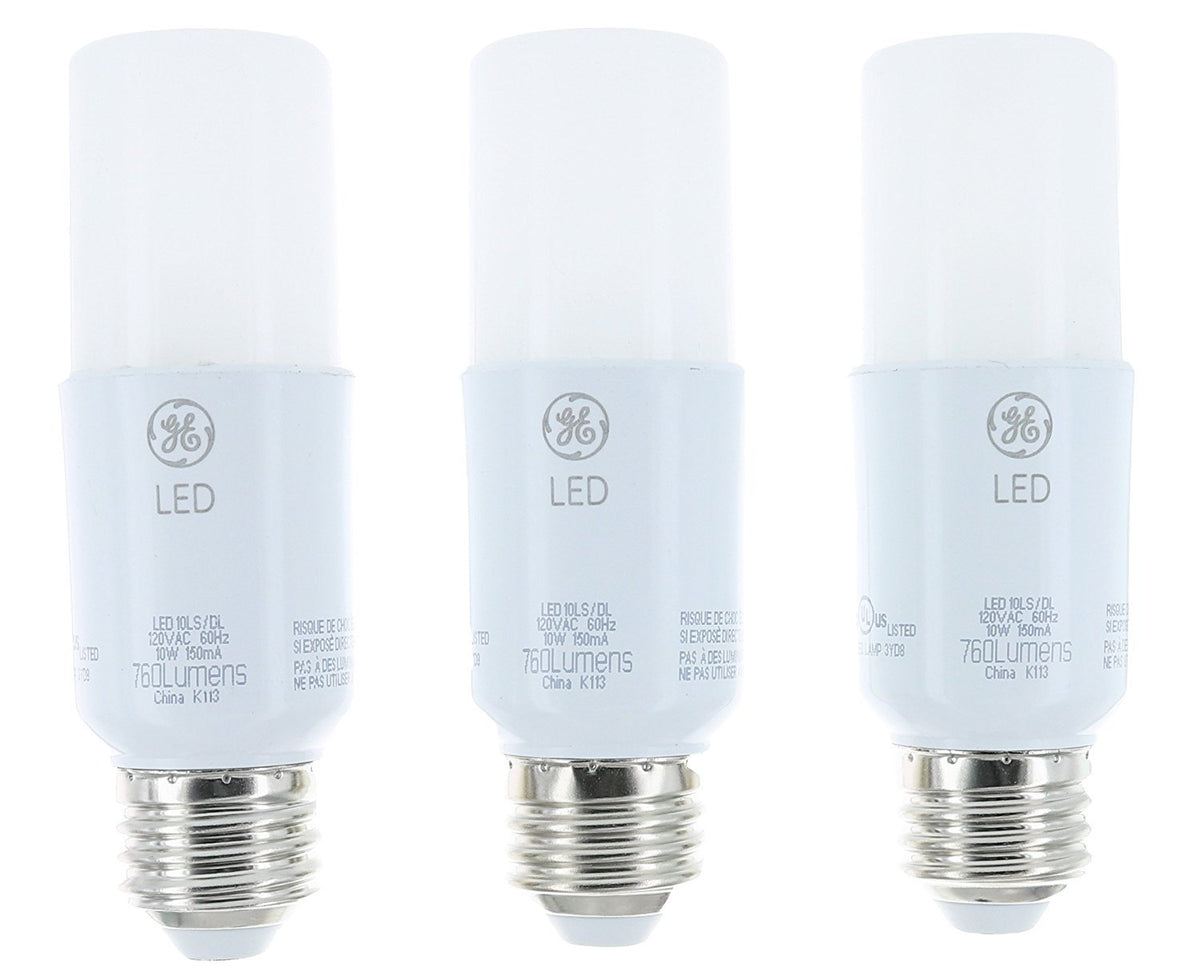 GE Lighting 79369 Bright Stik bulb, front view, daylight brightness for energy-efficient rooms