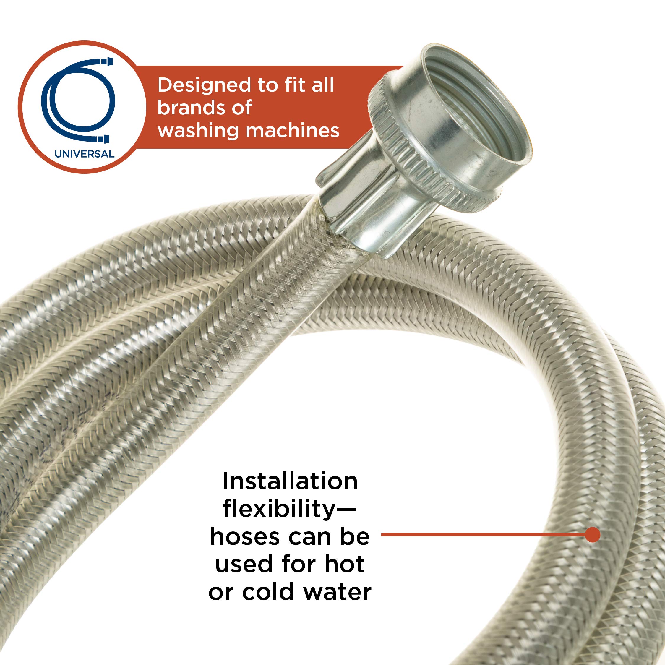 GE made in USA washing machine hoses for GE washers