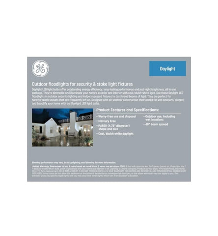 GE classic daylight LED bulb is mercury-free and low maintenance.