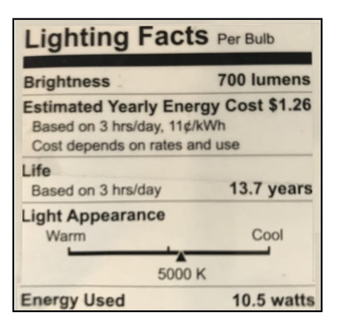 GE Refresh BR30 LED six-pack in living room setup with wide beam.