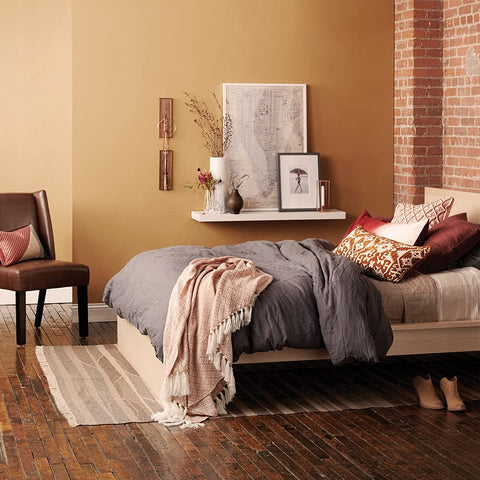 GE Relax family room lighting with enhanced color.