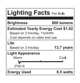 GE Relax A19 bulbs ideal for bedrooms and dining rooms.