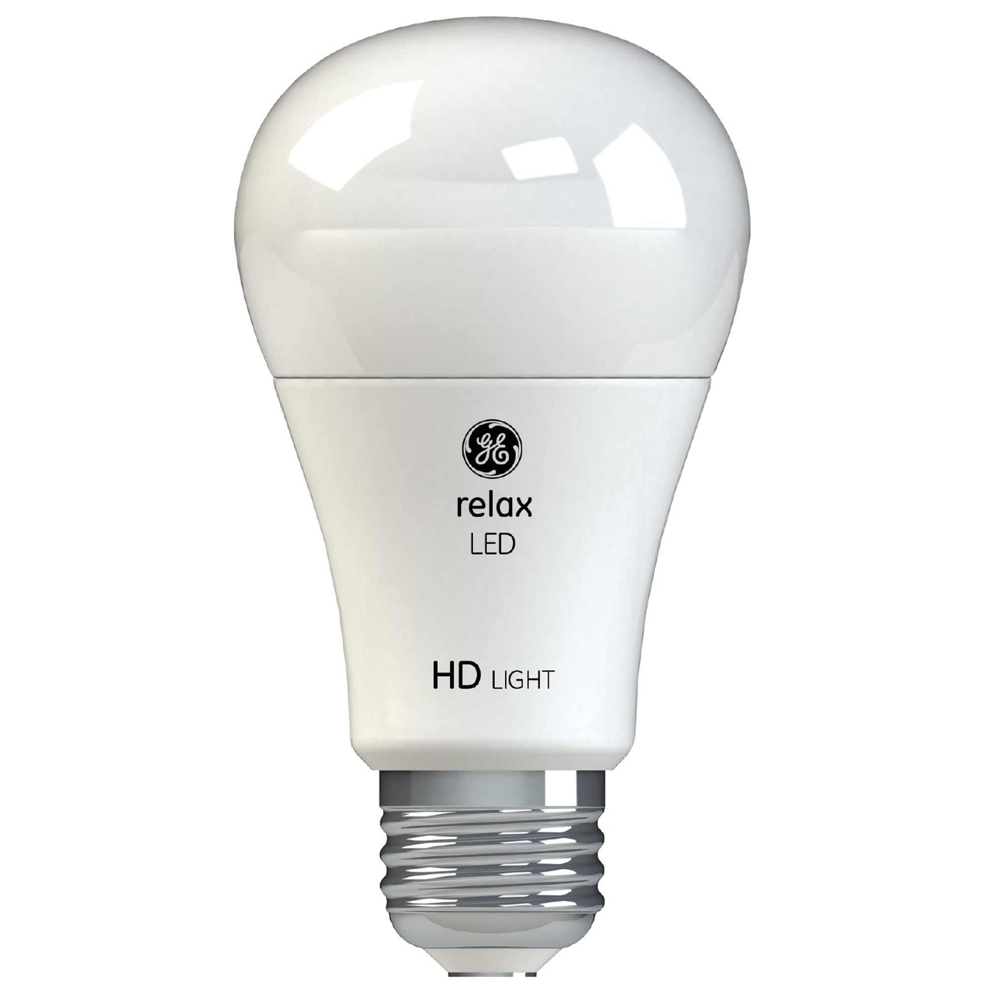 GE Relax HD dimmable LED bulbs on a dimmer switch for adjustable mood