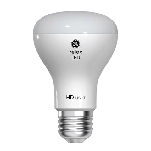 GE Relax HD bulb in a cozy bedroom glow enhances comfort and mood