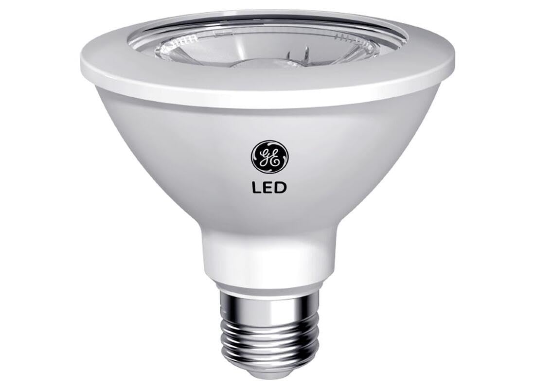 GE Relax LED bulb dimmed scene for cozy porch lighting