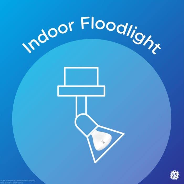 GE Relax LED floodlight is dimmable for mood control in dining rooms.