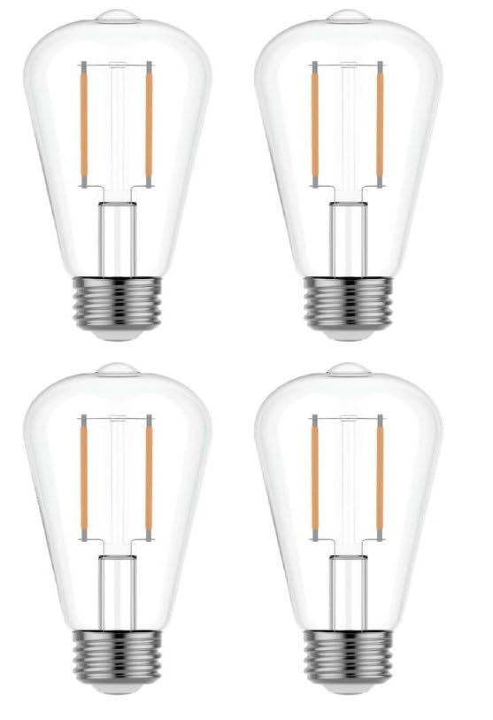 GE Relax ST19 bulbs deliver warm lighting for dining room settings