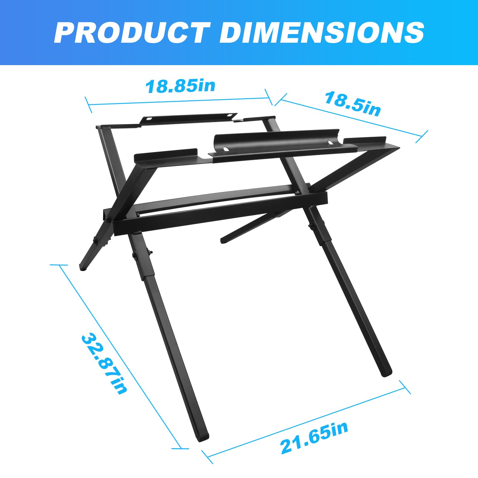 GEAIN table saw stand quick setup boosts on-site productivity.