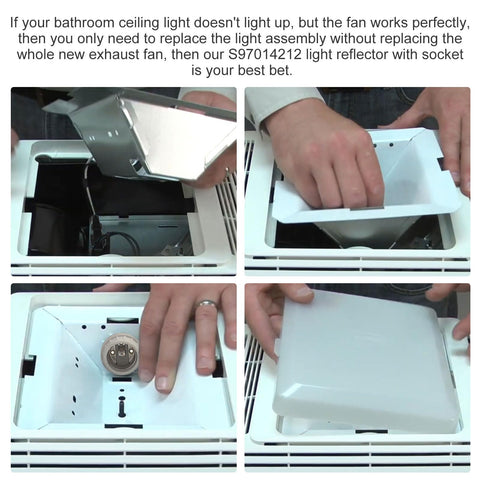 GEAIN S97014212 easy upgrade—replace light assembly without changing the whole fan.