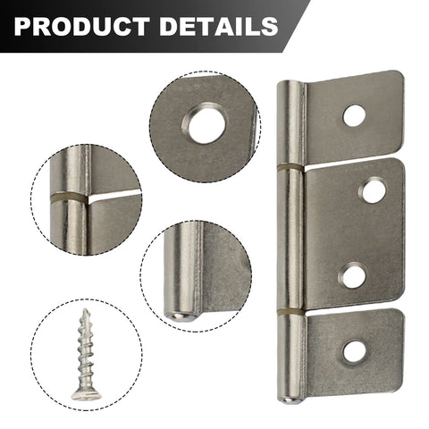 GEAIN satin nickel hinge mounted on cabinet demonstrates compact profile and easy alignment.