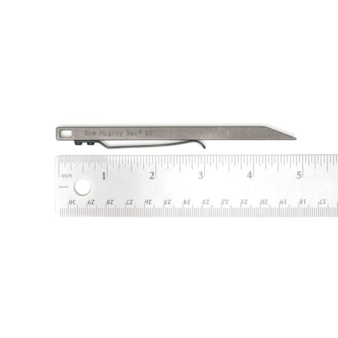 Gear Spool Mighty Bar LT titanium finish close-up for durable use