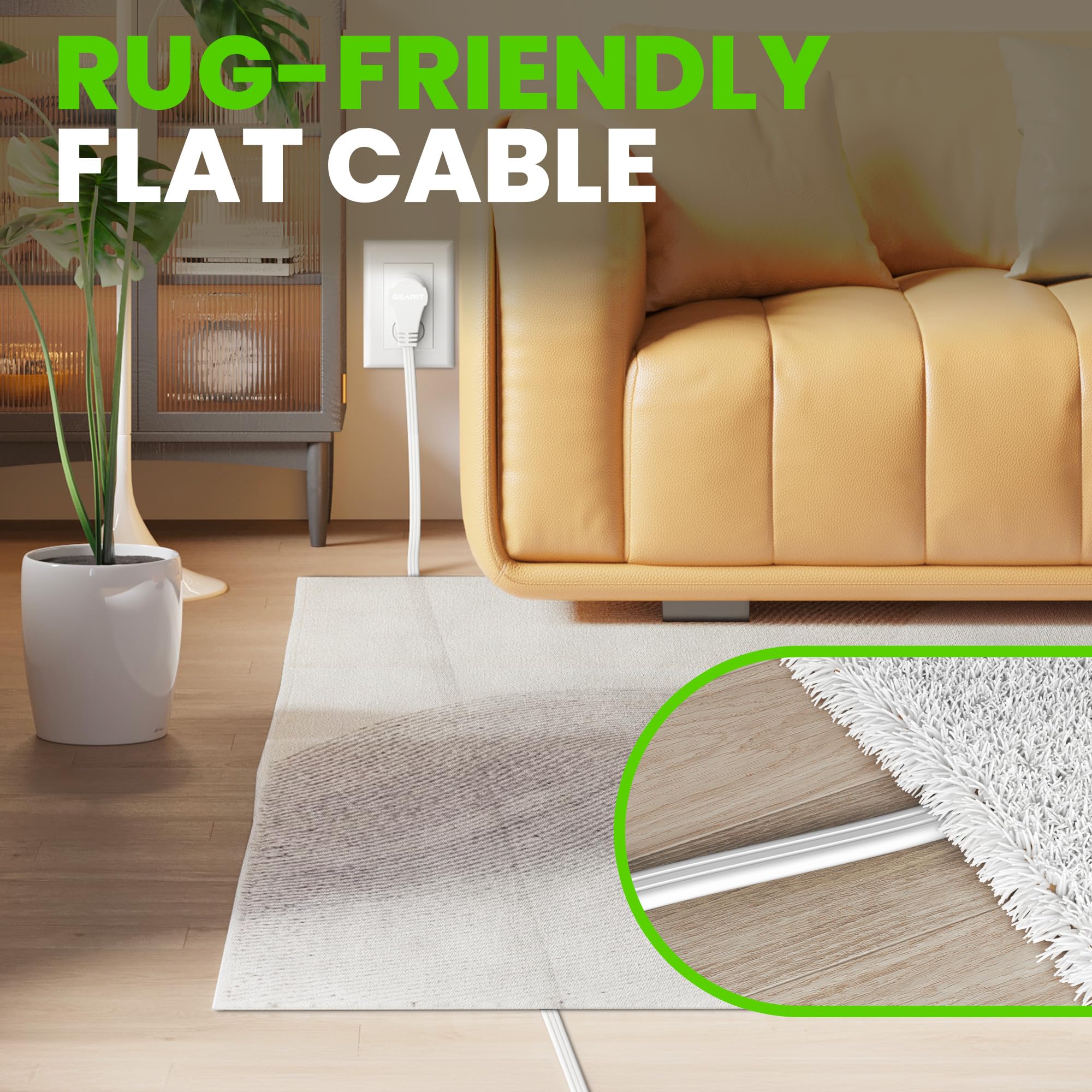 GEARit compact design fits behind desks and furniture without obstruction.