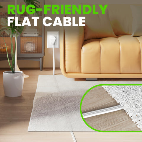 GEARit compact design fits behind desks and furniture without obstruction.